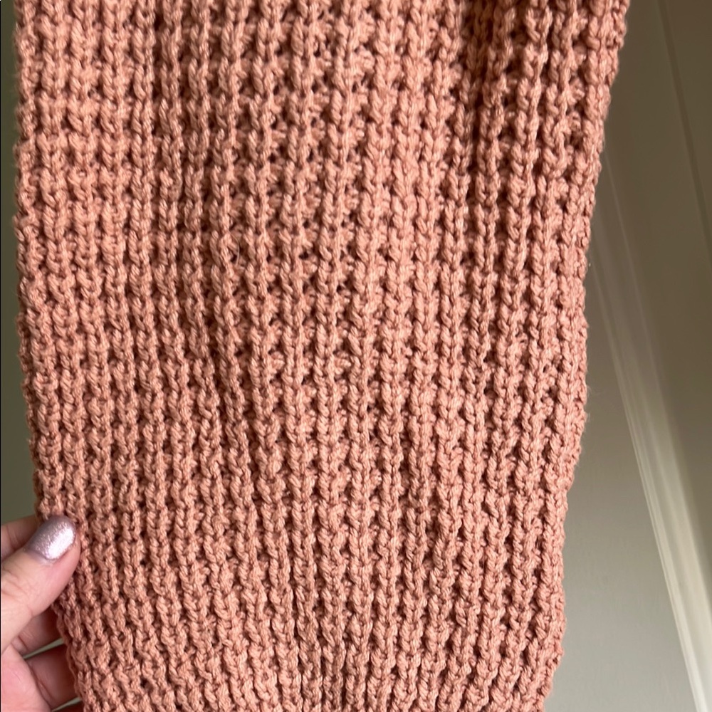 UpWest Dusty Pink Knit Tie-Front Cardigan - Picture 2 of 5